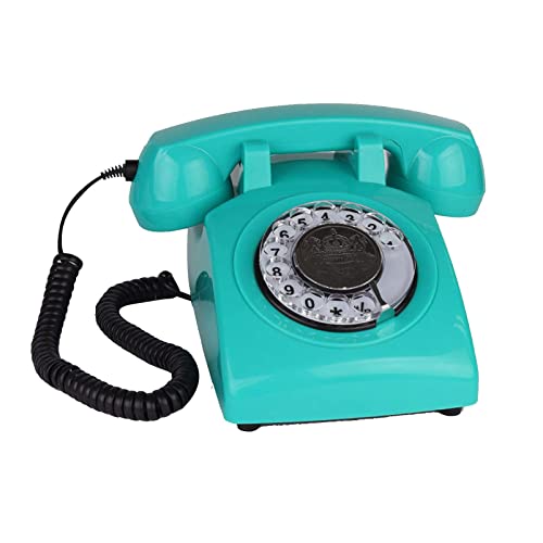 QUANGJN Corded Landline Telephone Vintage Antique Phones Classic Rotary Dial Home Phone Old Fashion Business Phones Office Decor