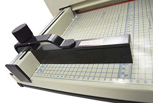 INTSUPERMAI Paper Cutter 12.2inch Stack Paper Trimmer Cutter A4 Manual with 0.02-1.58inch Tickness Max Width 12.2inch Heavy Duty Guillotine Paper Trimmer for Office School