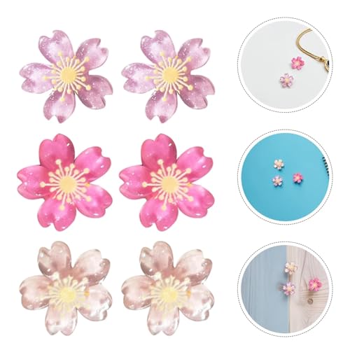 Pins 30 Pcs Pins Resin Thumbtacks Decorative Cherry Blossom Tacks Flat Head for Cork Board Crafts Bulletin Supplies forBulletin Board, Maps, Posters