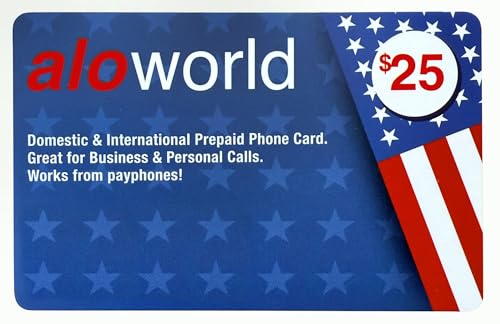 Phone Card for International & Domestic Calls, Prepaid Calling Card for Any Phones & Payphones | $25 USD