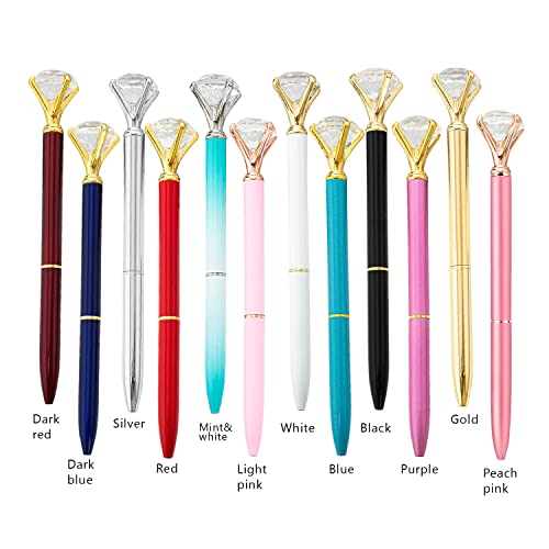 Bridesmaid Gift for teachers Bridal Shower Bling pen Guest Bridal Party Planner Diamond wedding gift Pen bulk set birthday pen (50 PENS, Gold)