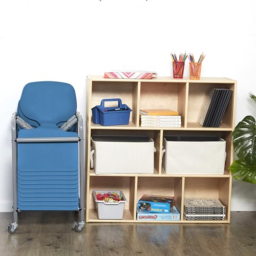 ECR4Kids The Surf Portable Lap Desk & Storage Cart, 10-Pack, Peacock Blue