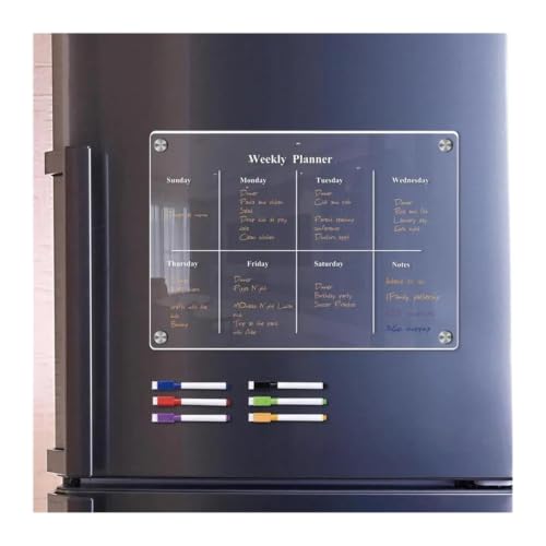 Magnetic Calendar Fridge Dry Erase Board Refrigerator Planner Board(Small)