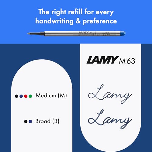 Lamy safari black - Rollerball Pen with ergonomic grip & line width M - for pleasant long writing - made of robust ASA plastic - including rollerball refill M 63 in black
