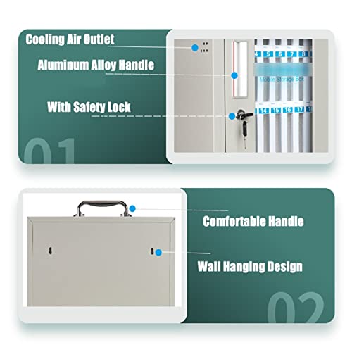 Cell Phone Safe Mobile Phone Storage Box Stainless Steel with Handle Clear Cell Phones Storage Cabinet Pocket Chart for Office Classroom (Color : 36(32 * 21 * 50cm))