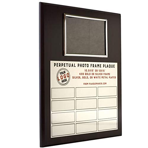 Perpetual Plaques - Great for Employee of The Month, Sponsered and Donated by Plaques and Sporting Awards. Order All Small Plates Now, or One at a Time Later (10.5 x 13 Photo)