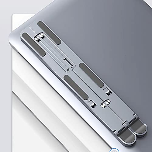 BFKRYP Aluminum Alloy Laptop Holder Stand Adjustable Folding Portable for Notebook Computer Bracket Lifting Cooling Non-Slip