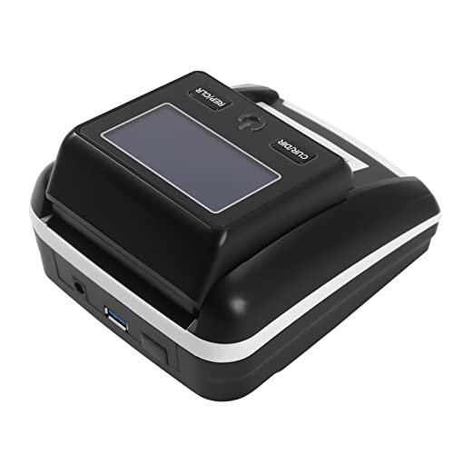 Counterfeit Bill Detector, Multi-Sensor Currency Checker, HD Display Total Value Display Fake Money Tester, for USD EUR Home Office Retail Use