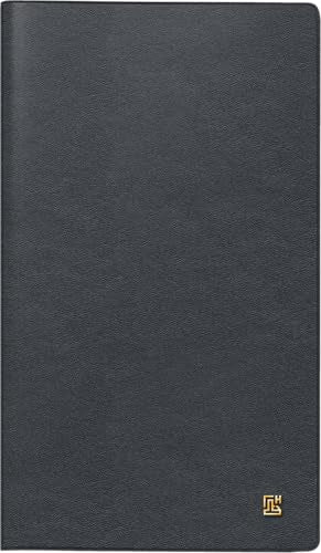 BRUNNEN Pocket Diary Model 746 '25 | A6, Leather, Black