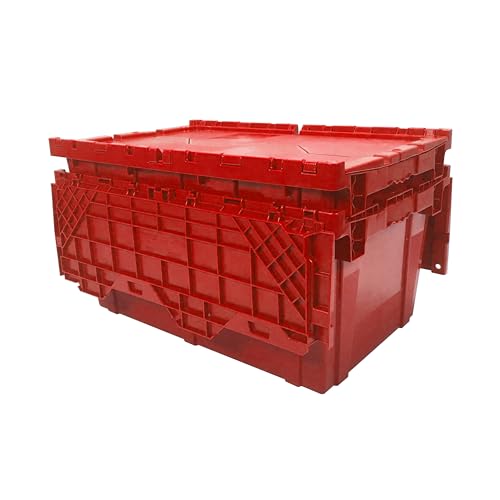 Moving & Storage Crates, Red Crates 27" x 17" x 12", 2- Pack