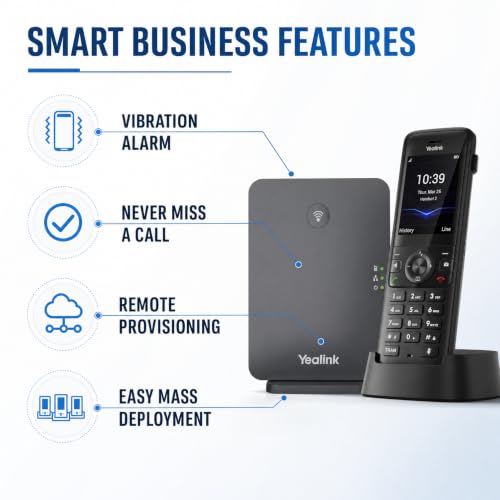 Yealink W78P DECT IP Phone System with W70B Base & W78H Handset
