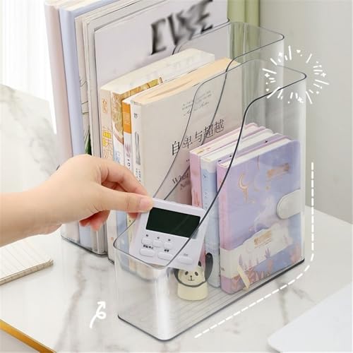 File Organizer Magazine File Holder - Office Acrylic Desktop Document Folder Journals Organizer Racks Desk