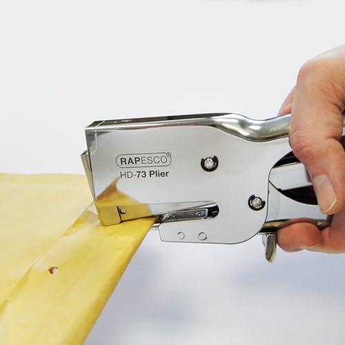 Rapesco Set Classic Heavy Duty 73 Plier Stapler and Staples 73 Type 3/8" - Pack of 2000(1305)
