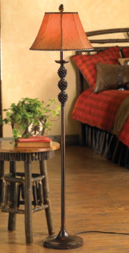 BLACK FOREST DECOR Rustic Lodge Floor Lamp 16" Dia.x60 H