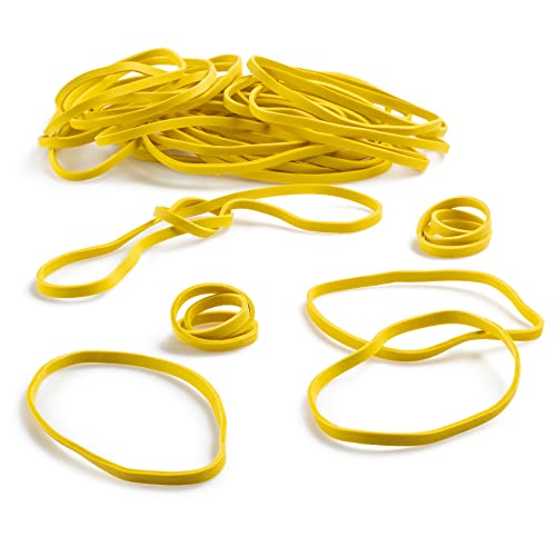 PlasticMill Rubber Bands Size 33, Office Supplies, Yellow, 1,000-Pack