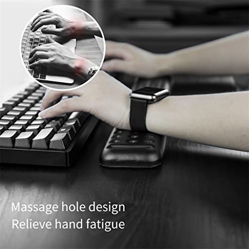KKIUUUYTGT Keyboard Wrist Rest PU Ergonomic Memory Foam Hand Palm Support for Computer Typing