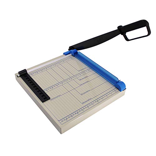 TEXALAN(R) Paper Cutter Guillotine 12" A4 Multi-Purpose Trimmer for Metal Sheet, Leather, Plastic Sheet, Non-Woven Fabric, 12 Sheets 80-Gram Paper
