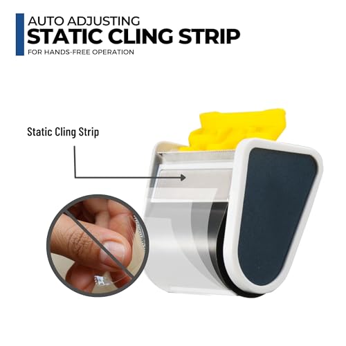ICO by Excell Safeguard Packing Tape Dispenser, 2 Inch Wide Tape Gun with Pushflap Technology for Effortless Packaging, Box & Carton Sealing, Includes 1 Roll Transparent Tape