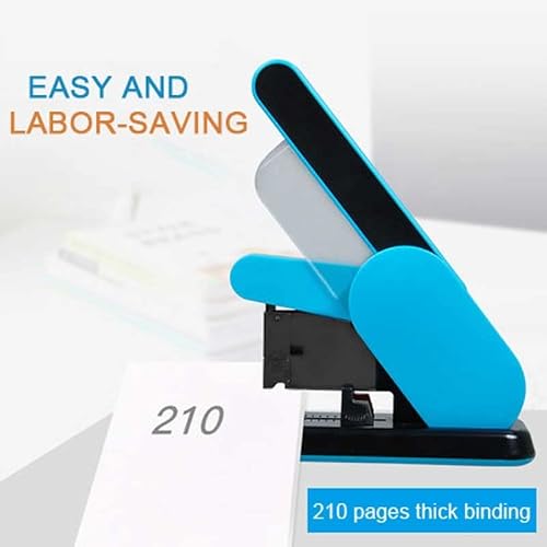 KLJUHGTR Low-Strength Stapler, Heavy-Duty, 130-210 Sheet Capacity, Metal Material, Office Supplies