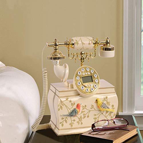 Antique Phone, European Pastoral Fixed Number, Old-Fashioned Phone Classic Retro Landline