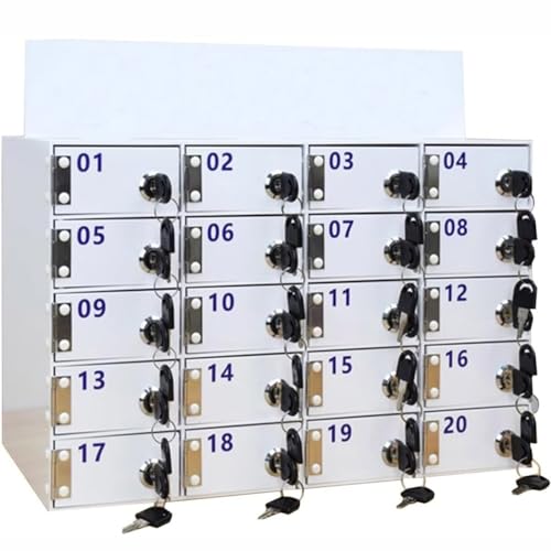 SDdPulse Mobile Phone Charging Stations Phone Storage Cabinet Mobile Phone Storage Cabinet, Cell Phone Locker Classroom, Telephone Cabinet,40grids