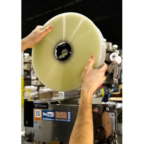 Shurtape HP 500 Heavy Duty Hot Melt Shipping and Packaging Tape, for Hand or Automated Sealing, 72mm x 50 Meters Per Roll, Clear, 6-Roll Pack (207775)
