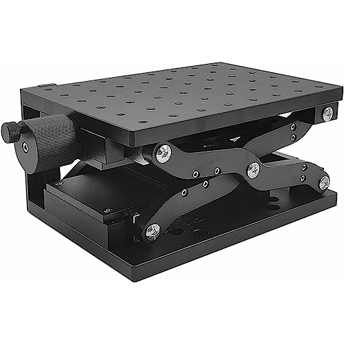 XYWGBMS Manual Lab Jack Optical Lift, Manual Lifting Platform Table, 120mm Travel Z Axis,for Capacitive Touch Screen Production