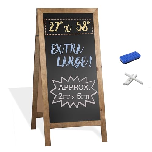 Ilyapa A Frame Chalk Board Easel Sign 27x58 in - Sandwich Signs Outdoor