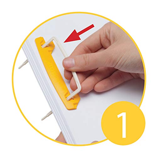 Jalema Clip Plus 5712525 Filing Clips Assorted Colours Pack of 100 Yellow/White