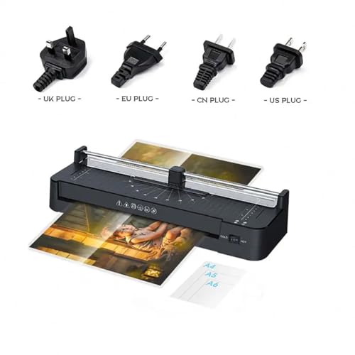 XIVUIFOI A3 Laminator Machine,with Laminating Sheets 40pcs,2 Minutes Quick Warm-up,355mm/min,Punch&Corner Rounder,for A3 A4 A5 A6 with Paper Trimmer