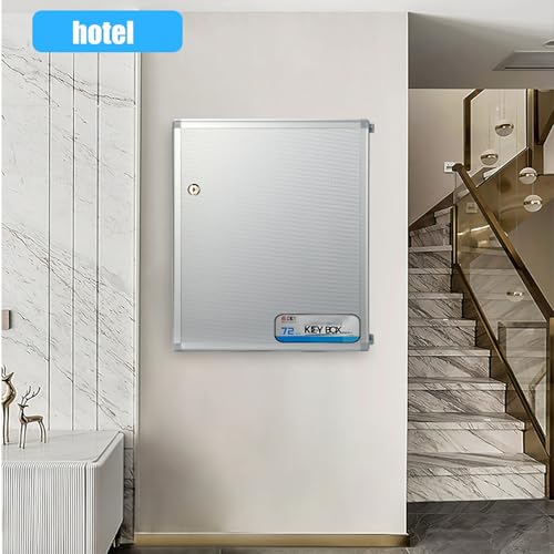 MPYEKP 24/32/48 Key Lock Box, Key Cabinet Organizer, Key Lock Box Wall Mount, with Key Tags, Key Safe for Car, Hotels, Office, House(24key)