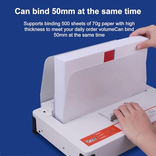 FIUZA A4 Thermal Binding Machine, 100W Book Binder Machine, Intelligent Temperature Control, 500 Pages Capacity, for Binding Office Reports, Contracts, Project documents, portfolios