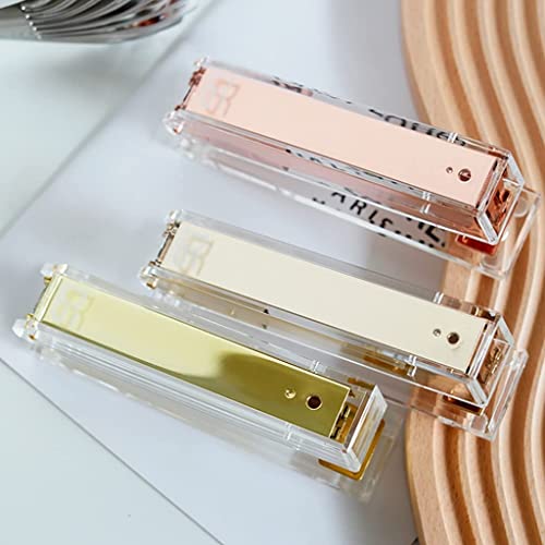 fhda Desk Staplers Portable Acrylic Desk Staplers Classic Office Stapler 20-Sheet Capacity Standard Desktop Stapler Atrium Desk Accessories Portable Desktop Staplers Home Office Supplies