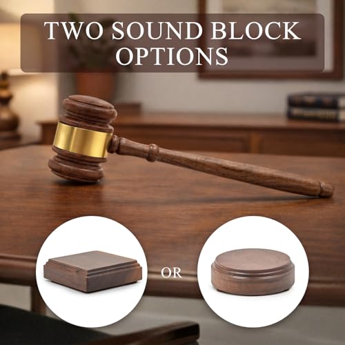 Personalized Wooden Walnut Gavel Only