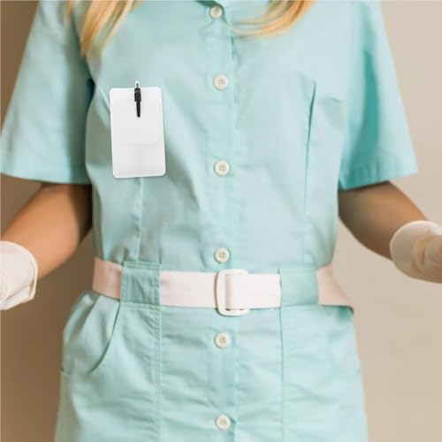 Yiodauh pocket protector 60Pcs PVC Pen Pouch Pocket Protector For Nurses Shirt Coat Organizer Holds Pens Pencils Cards Badge Lab Uniforms