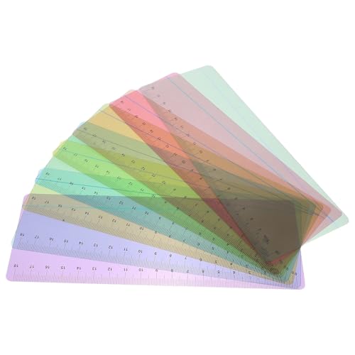 Reading Tracker 32pcs Colorful Reading Guide Strips Bookmark Highlight Tracking Marker Clear Overlay Tool