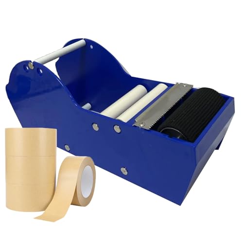 CHANGLKJ Kraft Paper Tape Cutter, Manual Kraft Tape Dispenser for Tape Width 25mm to 75mm, Sharp Durable Blade and Precise Smoothly Cutting, Long Using Life, for Packaging, Retail Stores, Supermarket