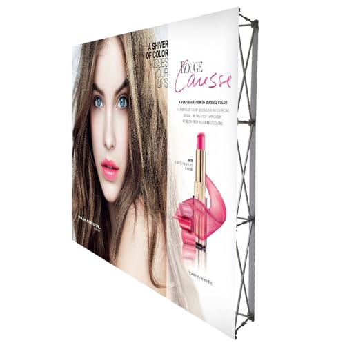 7.5 x 10 FT Portable Aluminum Tension Fabric Pop up Display Stand Backdrop Booth Frame Collapsible Trade Show Booth Frame Stand with Carrying Bag (Stand Only)