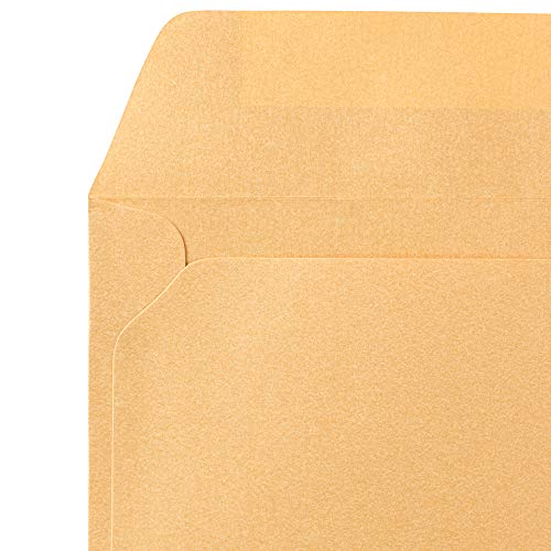 JAM PAPER 9 x 12 Open End Catalog Metallic Envelopes - Gold Stardream - 50/Pack