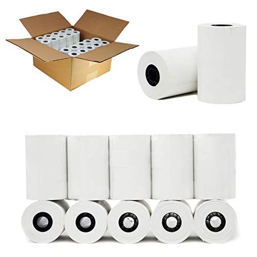 (200 Rolls - 4 Cases) 3 1/8" x 119' Thermal Cash Register Paper (55GSM) First Data FD100 FD200 FD300 BPA Free Thermal Paper Rolls - Nayelish
