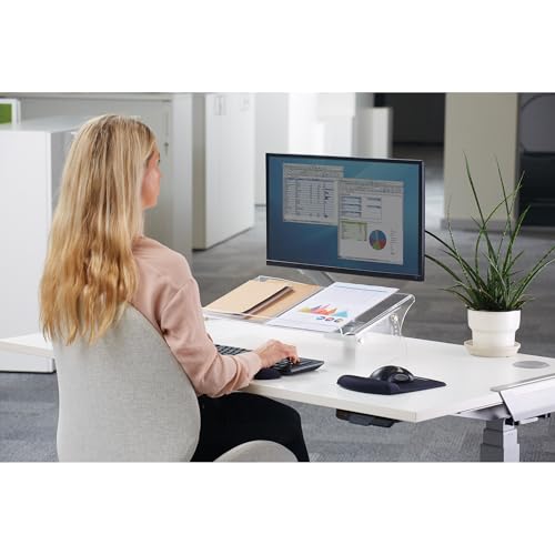 Fellowes Clarity Adjustable Document Holder and Support - Holds A4 & A3 Documents