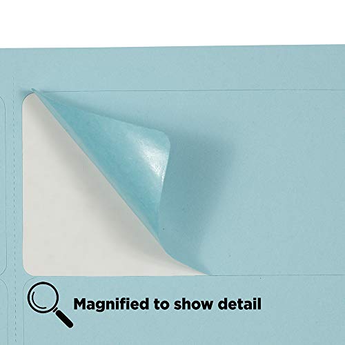 JAM PAPER Shipping Address Labels - Standard Mailing - 2 x 4 - Baby Blue - 20 Packs of 120
