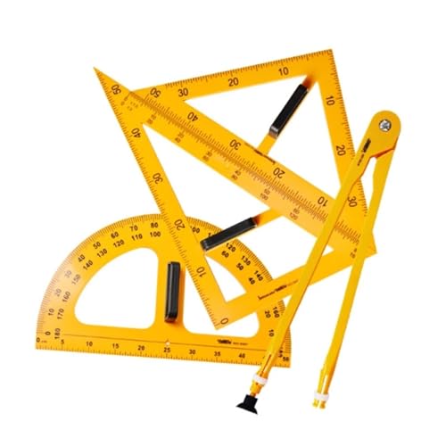 Multifunction Teaching Ruler Set Compasses Protractor Measurement Ruler Math Geometry Tools