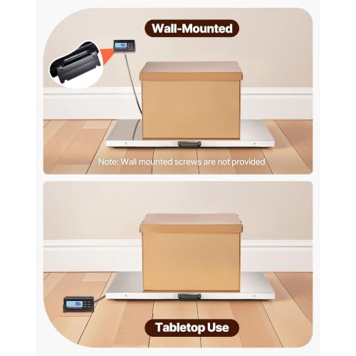 1100 lbs Capacity Digital Postal Scale Stainless Steel LCD 0.2 lbs