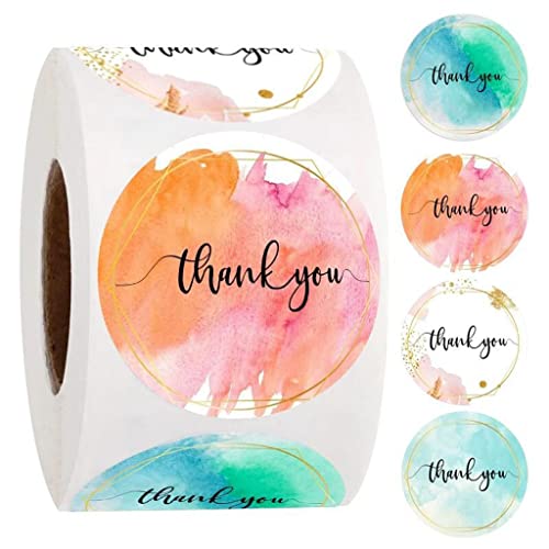 MVNOIRE Thank You Stickers Seal Labels Decoration for Handmade Wedding Gift Stationery Sticker