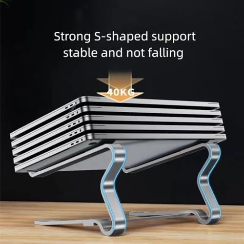 QERTYHJK Aluminum Laptop Stand Portable Game Notebook Holder Compatible with Inch Computer Non-Slip Base