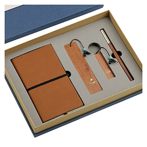 DUYHBAWRS Notebook Bookmark Signing Pen U Disk Notepad Set Notebook Customization