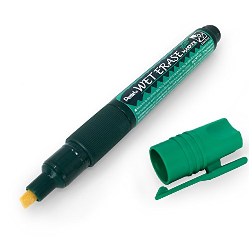 Pentel Wet Erase Chalk Marker Pen – Medium Chisel Tip – Pack of 8-1 of Each Colour- SMW26