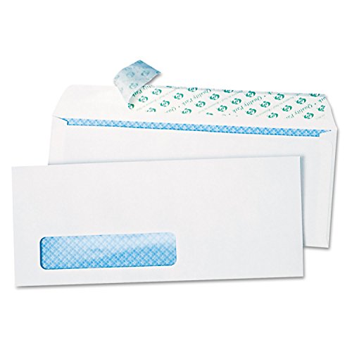 Quality Park Redi-Strip Park PreserveWindow Envelopes, #10, Security Tinted, Box of 1000 (69222B), White