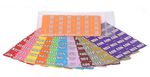 Doctor Stuff - File Folder Month Labels, Complete Set of January - December, Sycom Top Tab Match - SYTT Series Stickers, 3/4" x 1-1/2", 1 Each of 12 Packs, 252/Pack